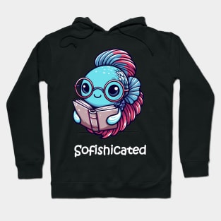 Betta fish Loves Reading Hoodie